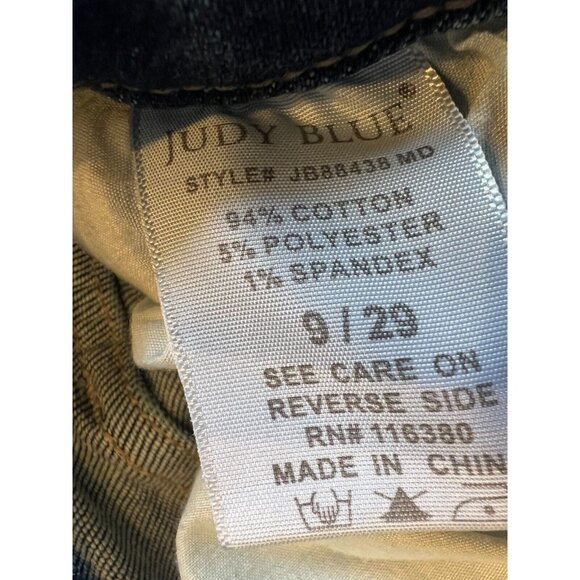 Judy Blue Denim Jeans 9 / 29 Rainbow JB88438 Distressed High Rise Straight Fit - Picture 5 of 11
